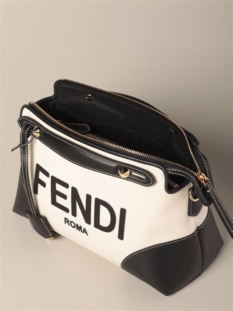 fendi white fur bag|Fendi cross over bag.